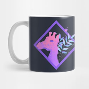 Neon giraffe. Mug